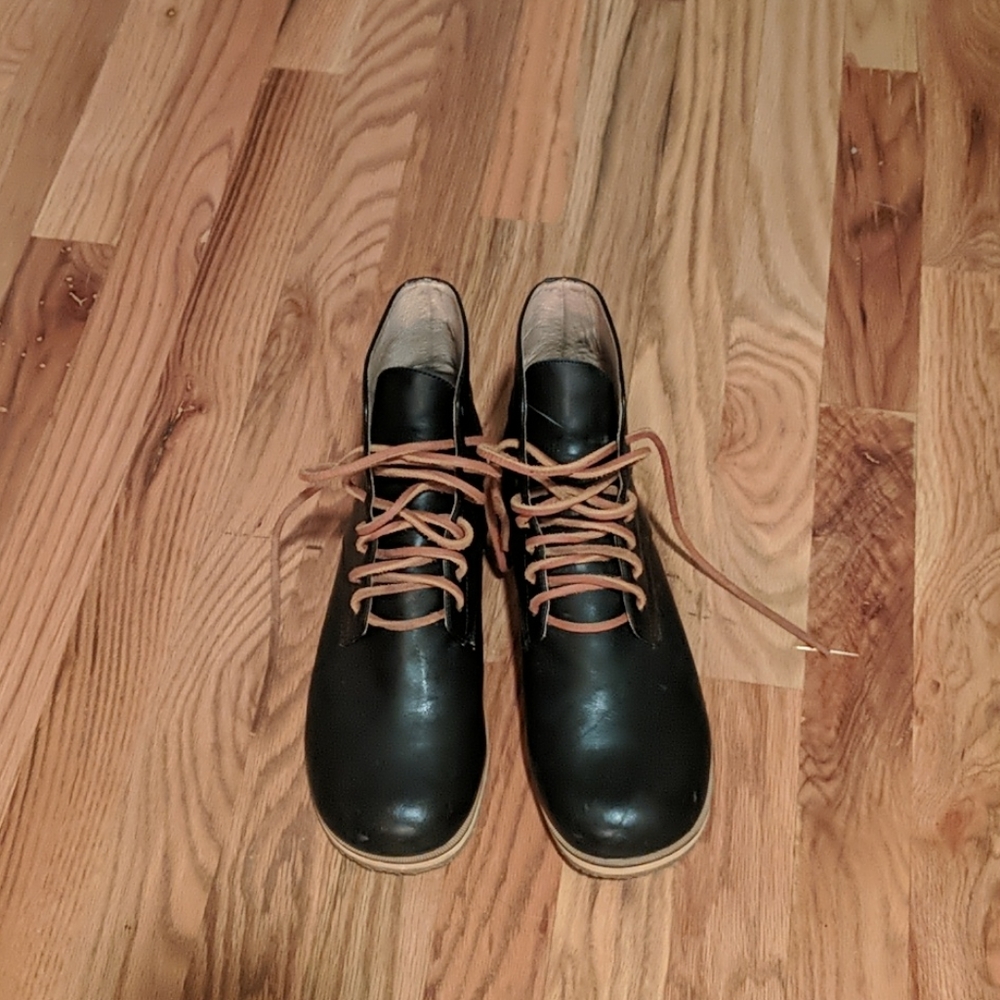 Leather boots